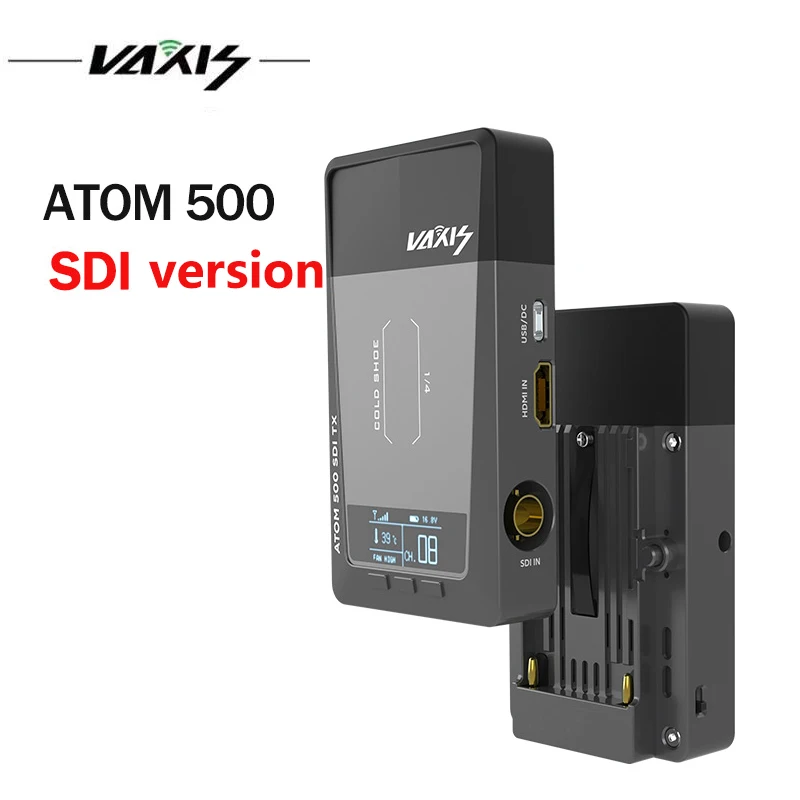 

Беспроводная система передачи видео Vaxis ATOM 500 SDI 1080 футов, P HD, два интерфейса, приемник-передатчик видеосигнала