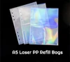 Sharkbang 10 Sheets  A5 A6 Binder Refill Bags 6 Hole Card Holder Postcards Ticket Photos Organizer Sticker Storage Bags 6