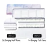Empty Watercolor Tin Palette: Travel Water Color Paint Palette with 14/26 Pans - Portable Watercolor Box with Mixing Tray lid 1