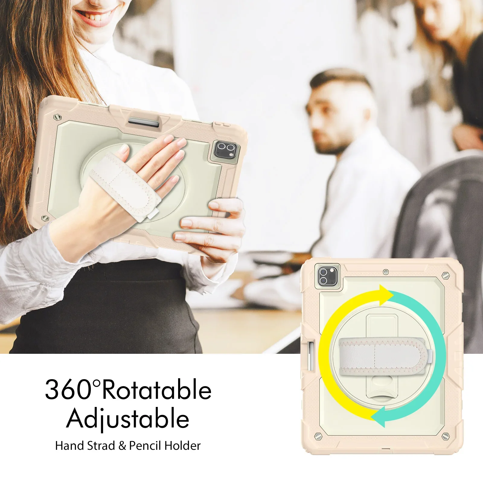 Universal Rotating Stand Case for iPad - Versatile Protective Cover