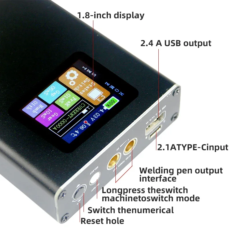 Portable spot welding machine professional color screen small mini 18650 lithium battery mobile phone battery diy complete kit t 4
