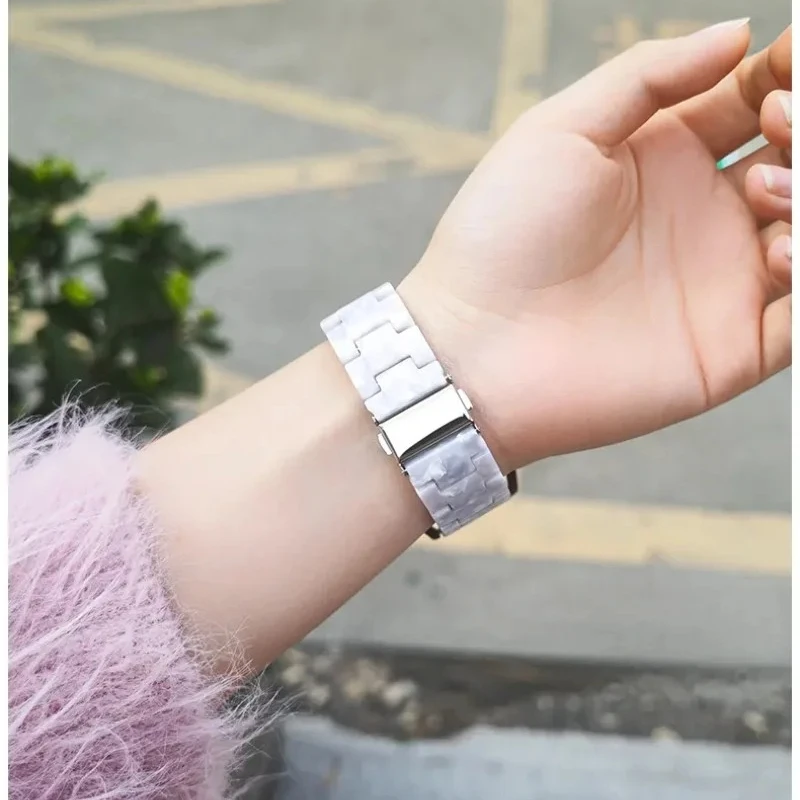 Elegant Resin Strap for Garmin Smartwatches – Available in 20/22mm