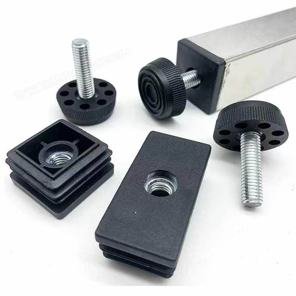 10 Tappi Foro Quadrati In Plastica 2,5″ Per Tubi Metallici