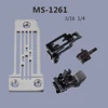 JUKI MS-1261-B MS-1260 Gauge Set 3-Needle Double Chainstitch Crank Arm Needle PlateFeed-Dog Presser Foot Needle Clamp Kit 1