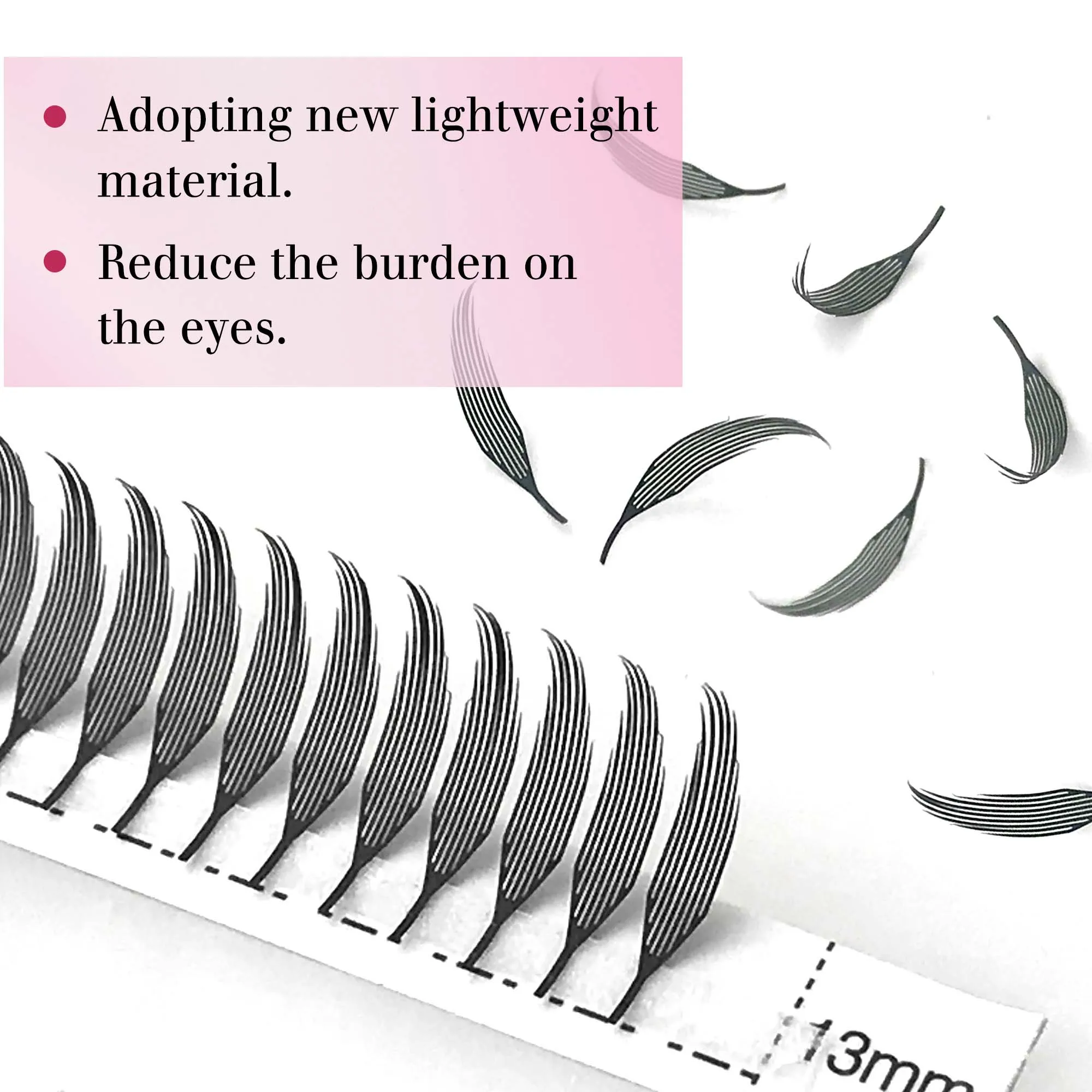 Obeyalash Wimpernextensions 0,07 Mm D-Curl – Vorgefächert, 9–14 Mm, Für Natürlichen Manga-Look