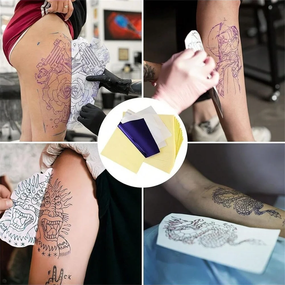 Multiple specifications of double-sided blank fake skin and multiple specifications of tattoo practice tattoo transfer paper