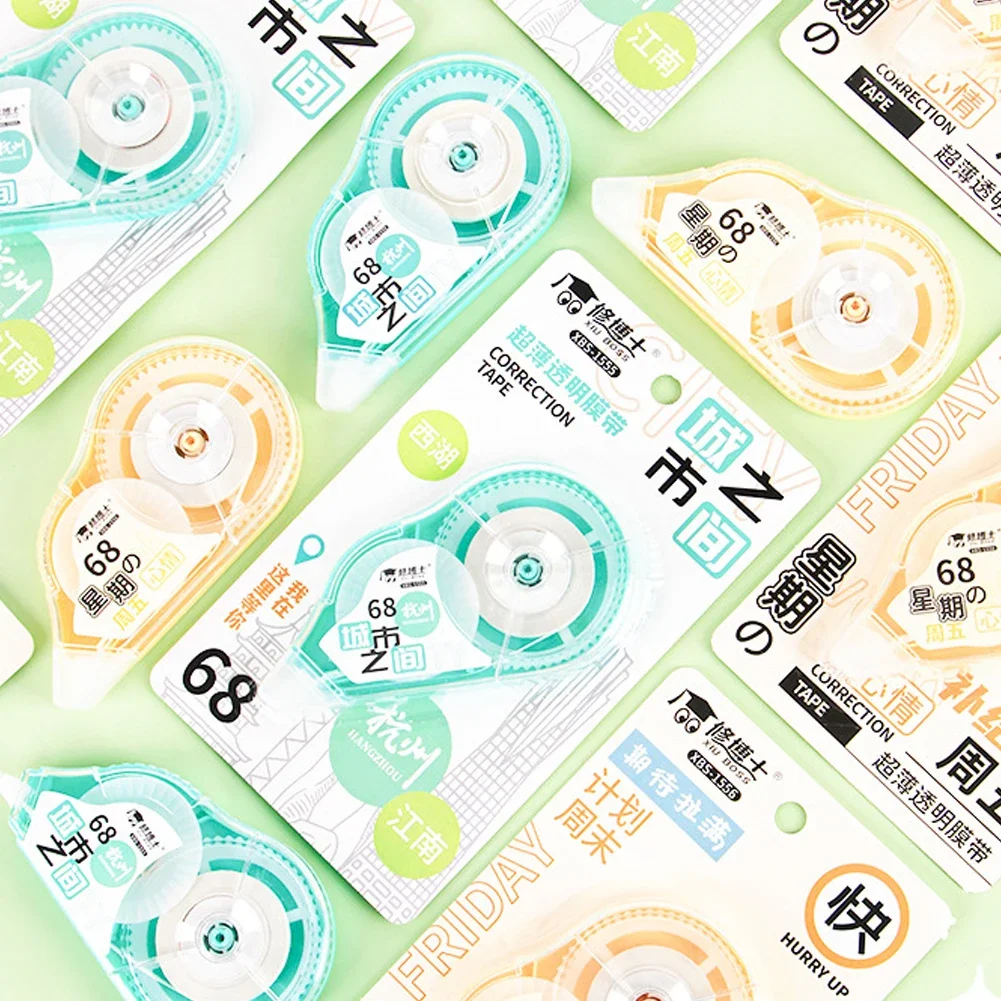 New 6-30M Large Capacity Creative Correction Tape Cartoon Practical Correction Tape for Students Study Office Supplies