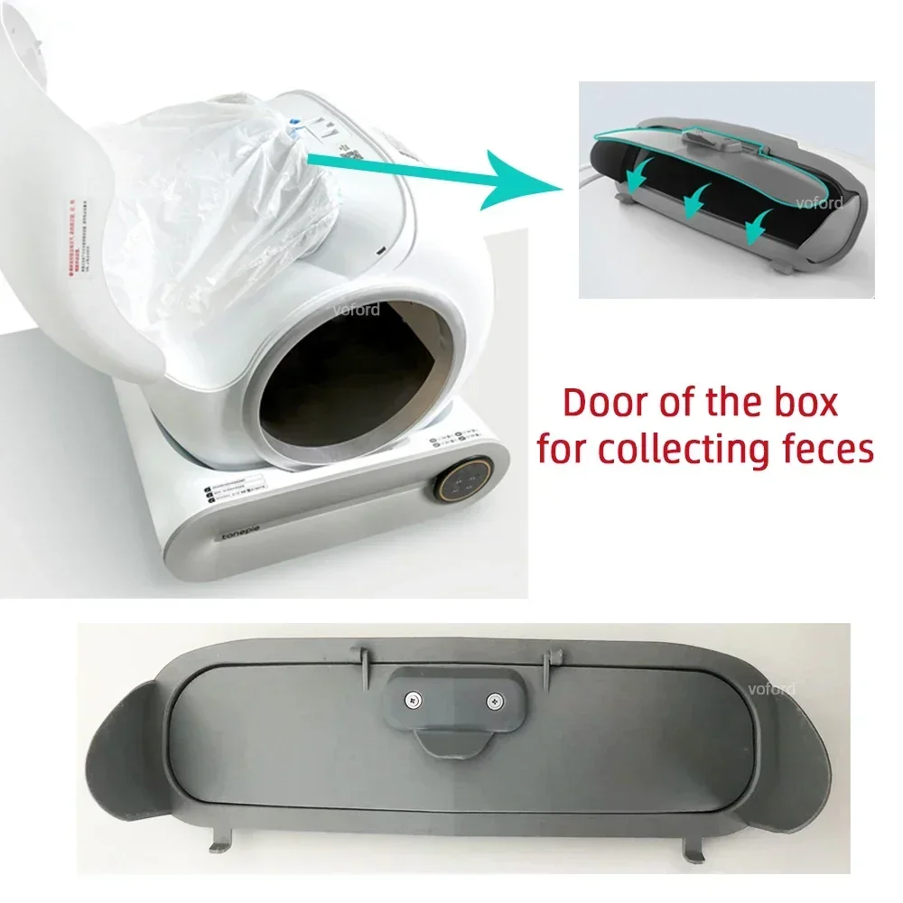 Cat Litter Box TONEPIE Automatische Kattenbak Accessoires Ventilatiegat Bodemkapje Rubberen Stop Kattenbakdeur Vervanging voor Kattenbak
