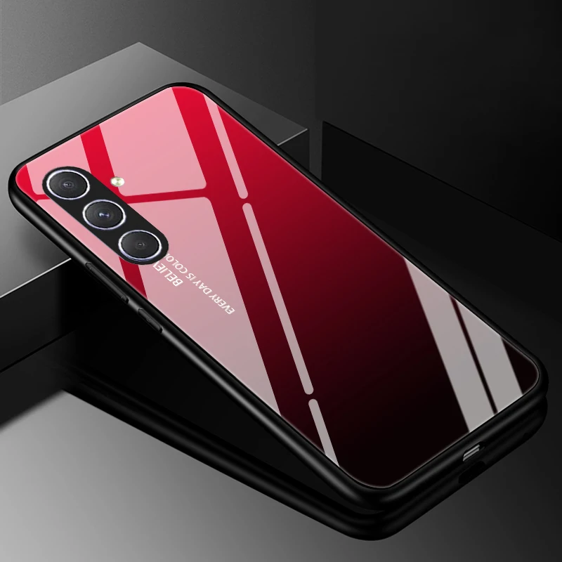 Luxury Tempered Glass Hard PC Phone Case - Premium Back Bumper Cover