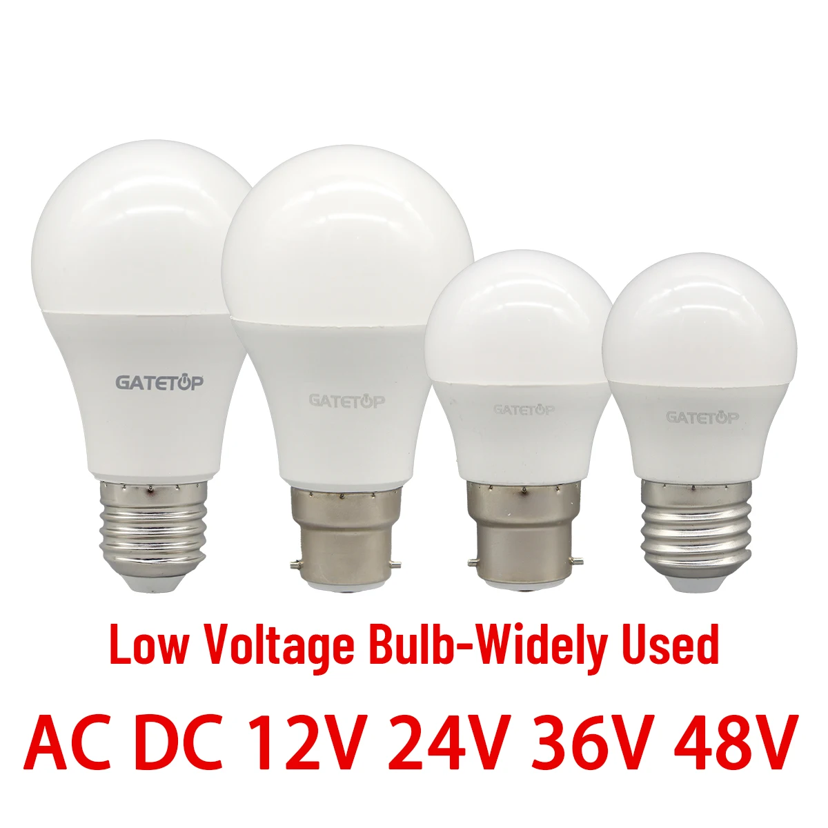 1-10pcs แรงดันไฟฟ้าต่ําหลอดไฟ LED AC DC 12V 24V 36V 48V 10W 3W เย็นแสงสําหรับ Home 1