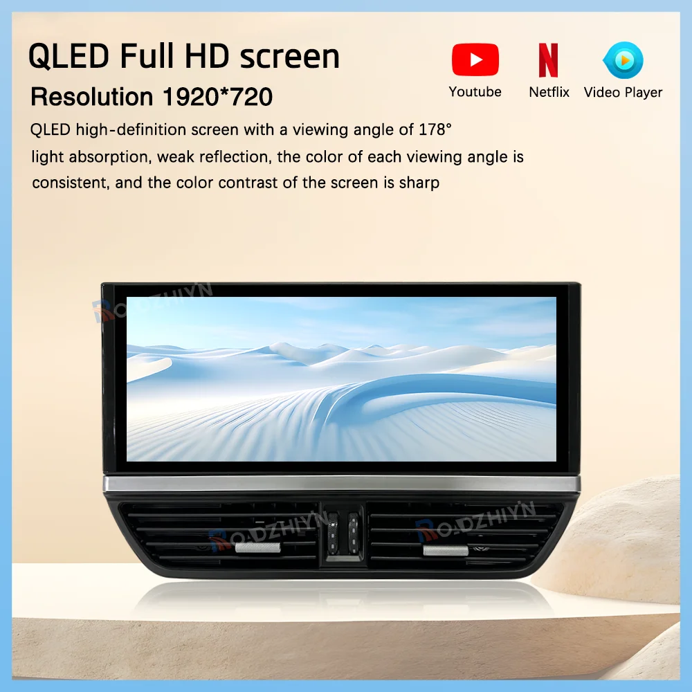 12.3inch Car Multimedia Video Player For Porsche Cayenne 2010-GPS Navigation Android12 Radio stereo 8+256G Carplay 4G Auto
