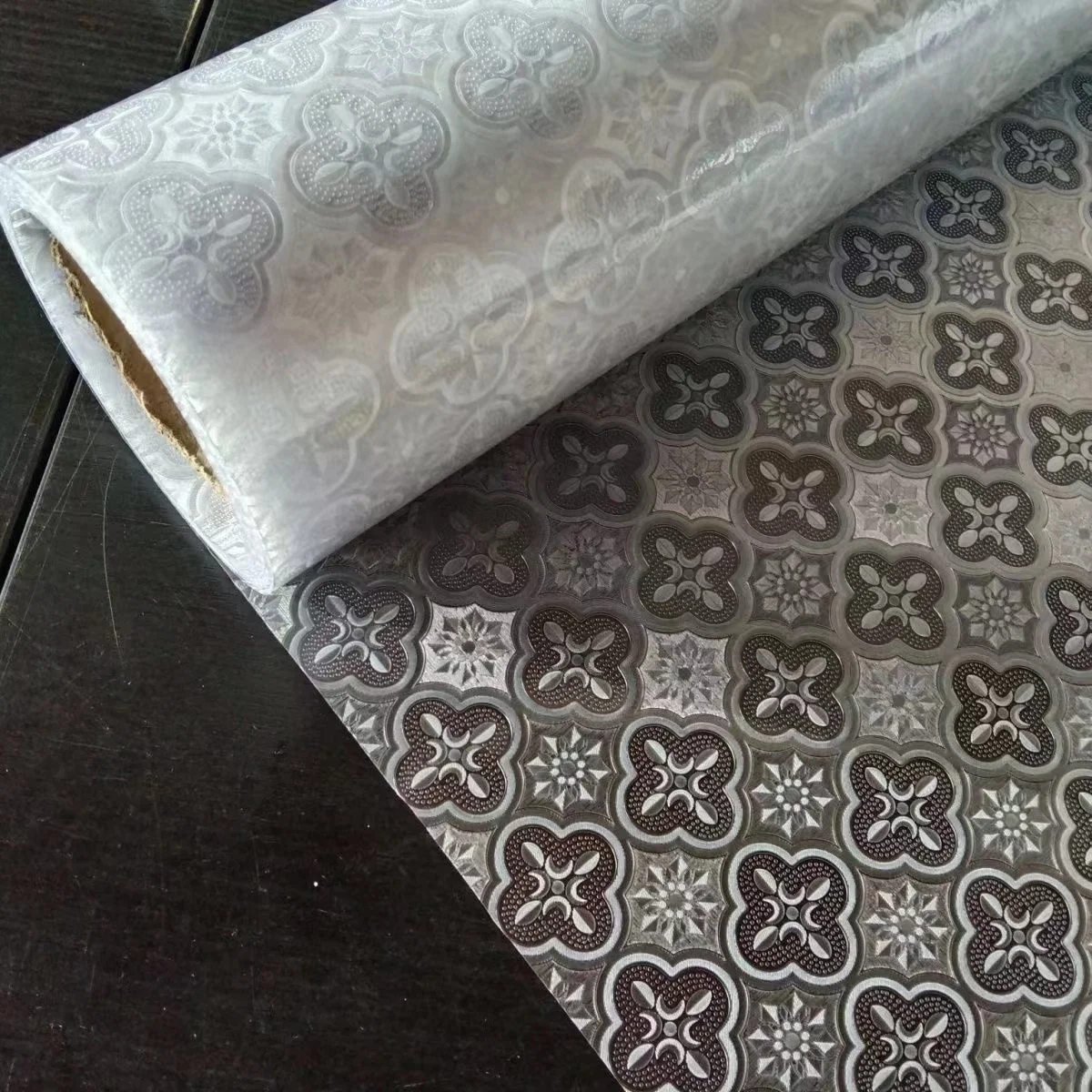 Chinese Retro Glass Sticker Translucent Opaque Window Anti-Leakage Anti-Peeping Frosted Film Window Grille Electrostatic Sticker