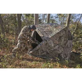 Flare 270 Pop-Up Hunting Camo Ground Blind for Deer, Duck, Bow, and Turkey Hunting Gear, Equipment, and Accessories 4