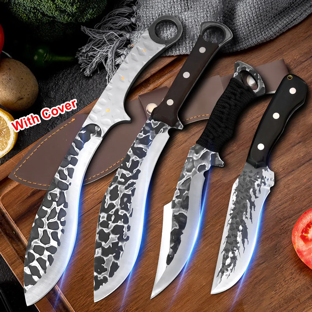 

Outdoor Knife Camping Hunting Survival Knife Cleaver Meat Fish Beef Chicken Butcher Boning Knife Chef Cooking Tool Kitchen Knife