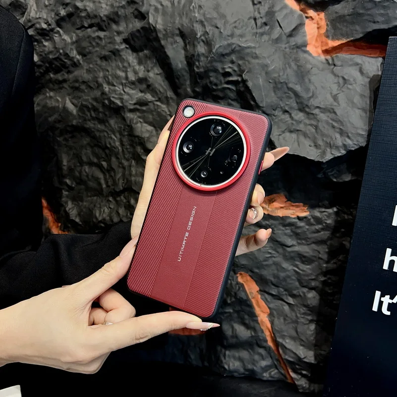 Luxury Textured Red Camera Frame Case - Ultimate Design Protective Cover