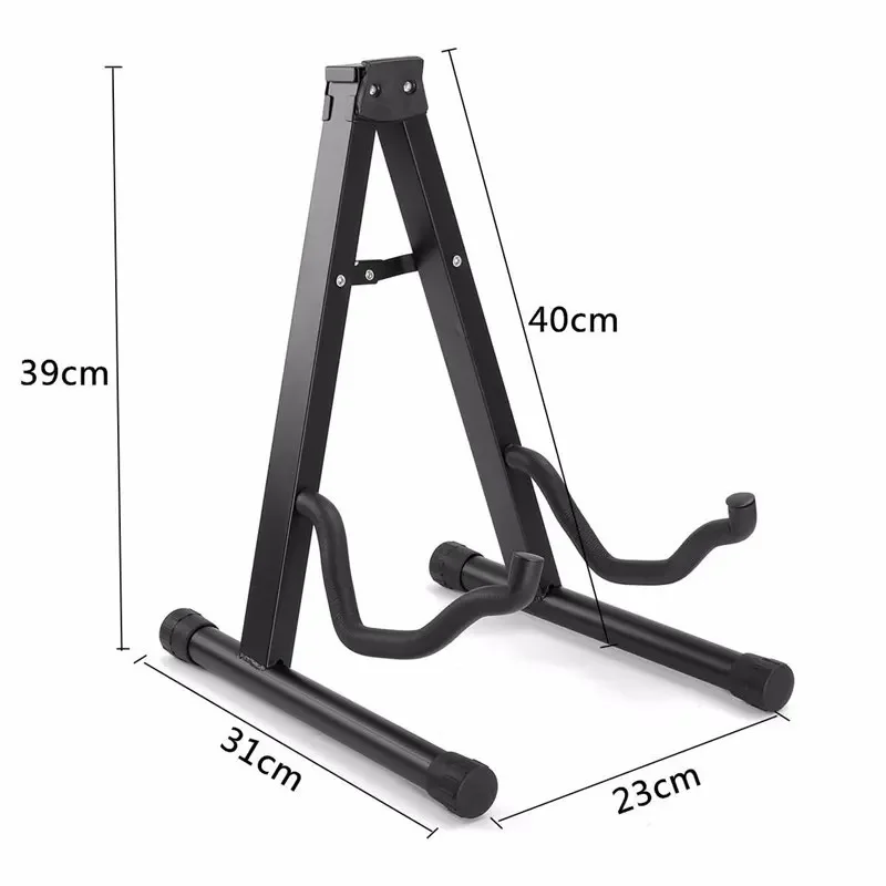Foldable Folding Lightweight Portable Guitar Bass Cello Stringed Instrument Stand Holder for Professional Guitarist