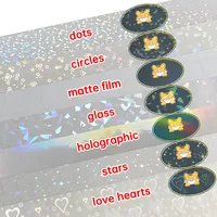 10 Sheets 15 Style A4 Transparent Holographic Overlay Lamination Film A4 Self-Adhesive Laminate Waterproof Vinyl Sticker Paper 4