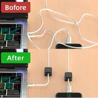 Magnetic Cable Organizer 1/3/6 PCS Cable Management Wire Keeper Wall Data Cable Clips Winder Adjustable Cord Holder Under Desk 4