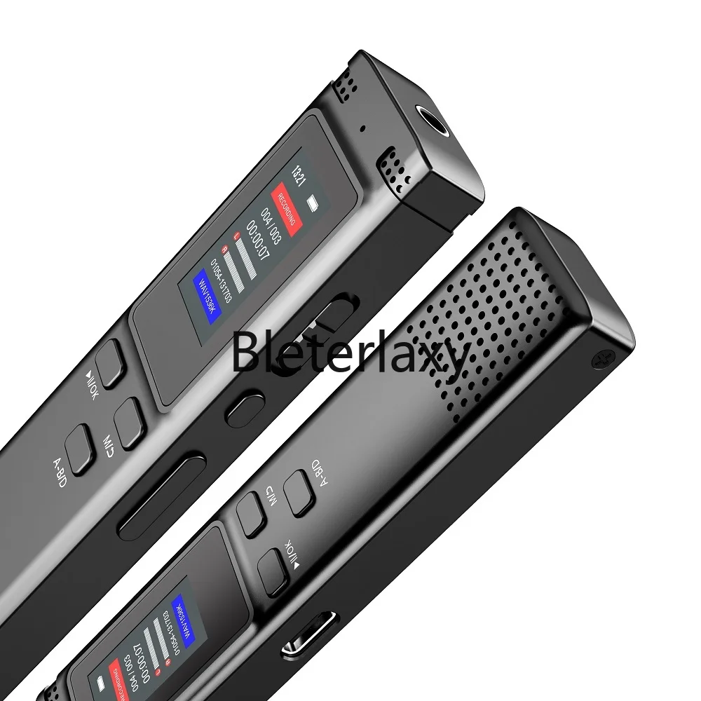32GB Digital Voice Activated Mini Recorder Dictaphone Long Distance Audio Recording MP3 Player Noise Reduction WAV Record