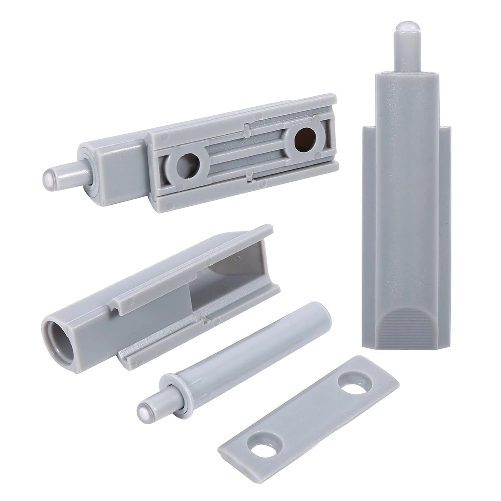 ABS Case Door Cabinet Drawer Hinge 10pcs Push to Open System Damper Catch Plastic Tip