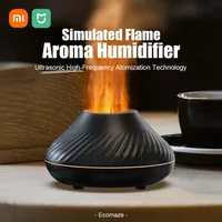 Xiaomi Ultrasonic Aromatherapy Humidifier Colorful Simulation Flame USB Linking Essential Oil Fragrance Machines Desktop Bedroom 1