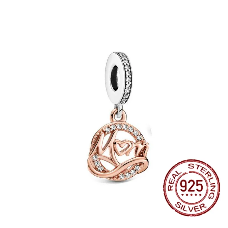 2022 New 925 Sterling Silver circular Beaded Golden Heart-Shaped Birthday Candle Charm Fit Original Pandora Bracelet DIY Jewelry mens rings 925 Silver Jewelry