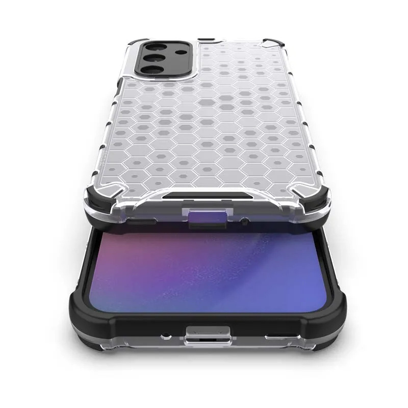 Luxury Honeycomb Hybrid Shockproof Phone Case - 2-in-1 Design
