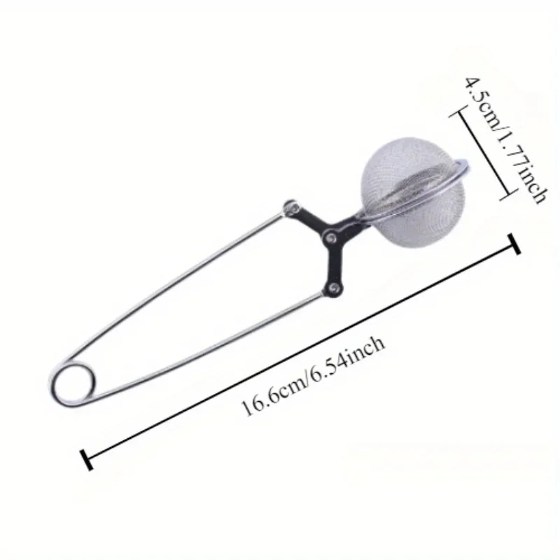1PC Reusable stainless steel teapot Fine filtering tea set Fine sieve Stainless steel wire handle tea ball