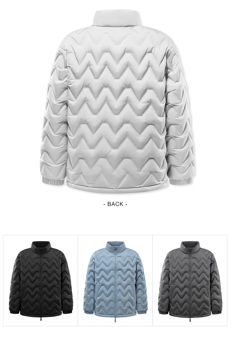 Chaqueta de plumón para hombre, impermeable, cálida, de cuello, para uso diario, nueva, de invierno, versátil, de color sencillo.