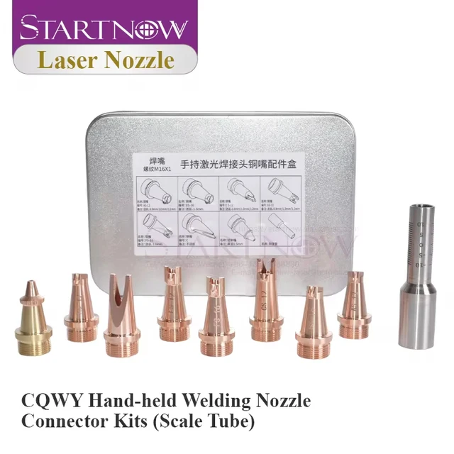 Startnow Hand-held Welding Nozzle Scale Tube For WSX CQWY HW QILIN Fiber Laser Mental Cutting Head Nozzle Connector Kits 1