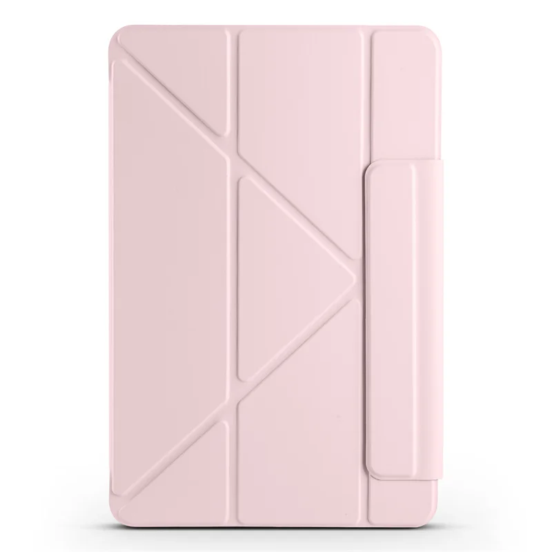 Premium Smart Fold PU Leather Case with Acrylic Back and Magnetic Closure