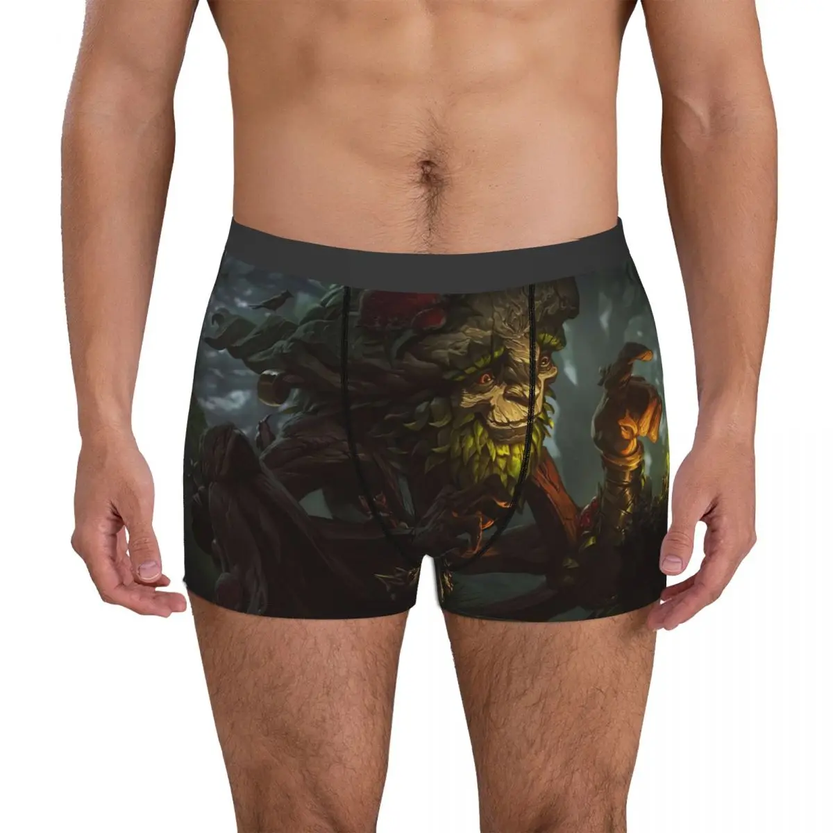 League Of Legends Ivern League Underpants Breathbale Panties Male Underwear Print Shorts Boxer Briefs