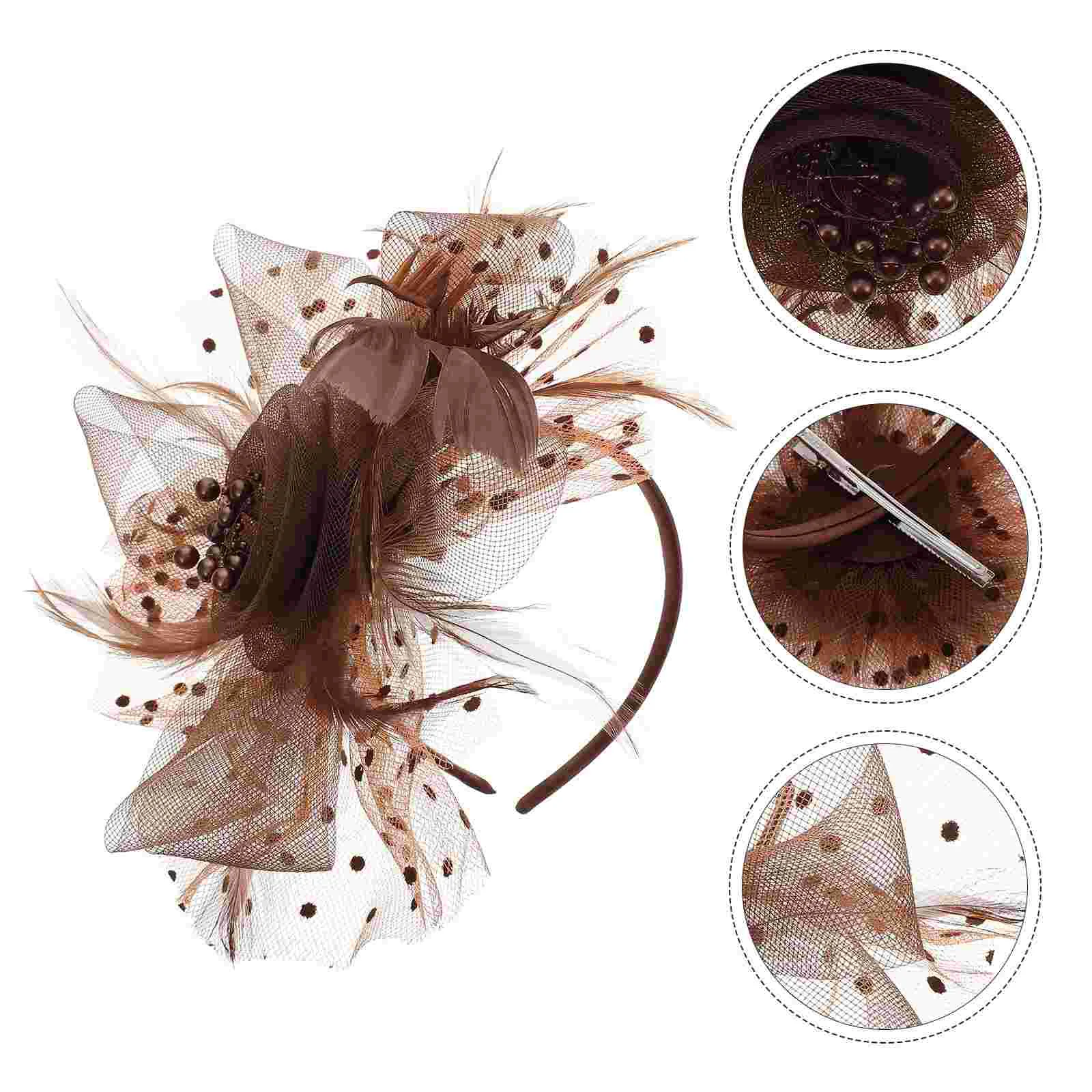 

Женский сетчатый головной убор с цветами