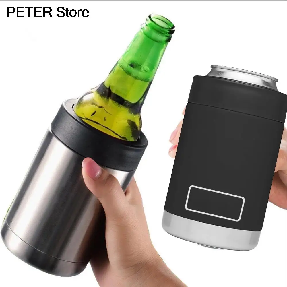 Vacuum　Double　Cooler　Cold　Can　Cans　Bottle　Yetys　Sport　Holder　Keeper　AliExpress　Tumbler　coffee　Bottle　Cup　12oz　Water　Insulated　Thermos