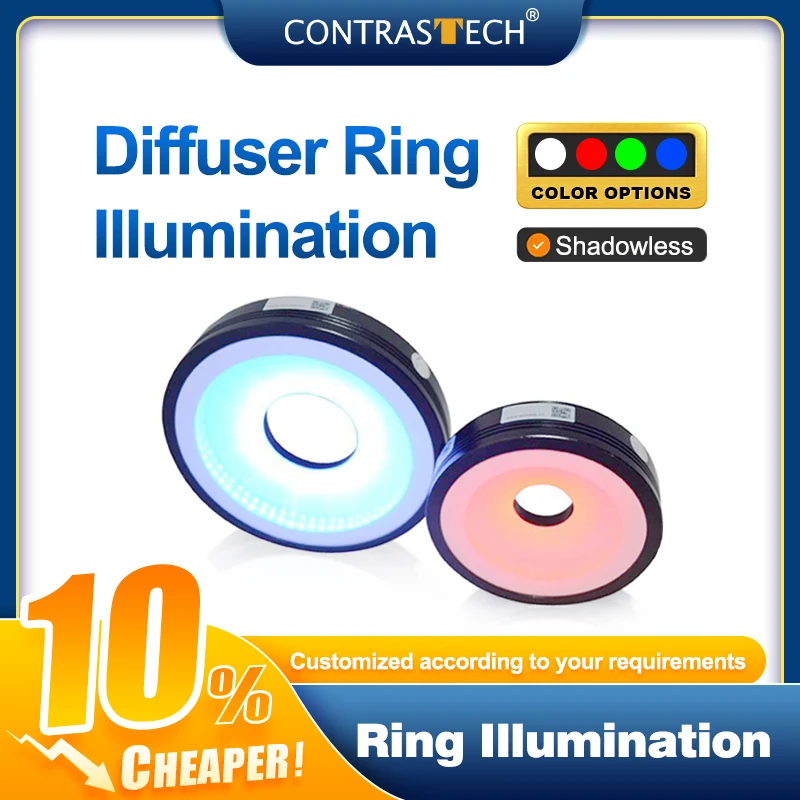 

Hotsale Shadowless Ring Illumination sodavision wordop GR2 QR 24V Smart Vision Light RMX140 for Label character recognition