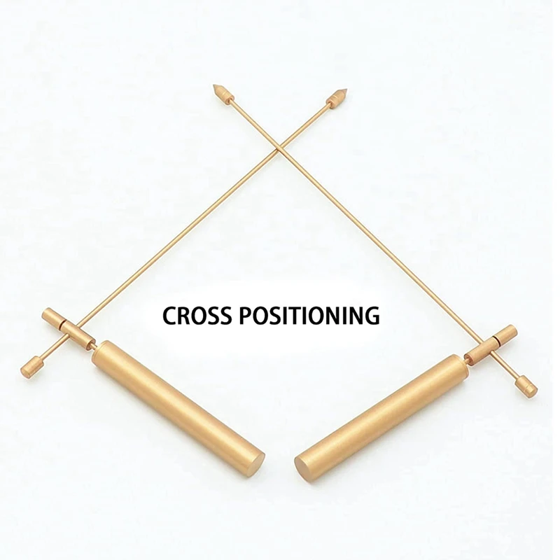 11.8In Lenght Dowsing Rod Copper Practical Handle Dowsing Rods Tools-2PC Divining Rods For Divining Water Treasure Items Durable 3