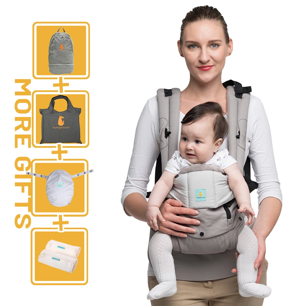 Kangaroo Wrap Sling Ergonomic Baby Carrier Infant Carrier Sling Wrap
