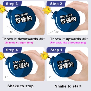 Flying Ball Spinner Boomerang Flyorb Orb Magic Ball With LED Light Drone Flight Gyro Stress Release Toys Children Birthday Gifts 6