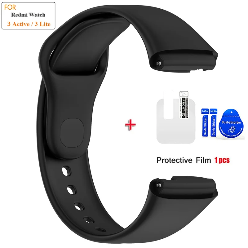 Soft Silicone Replacement Strap with Protector Film