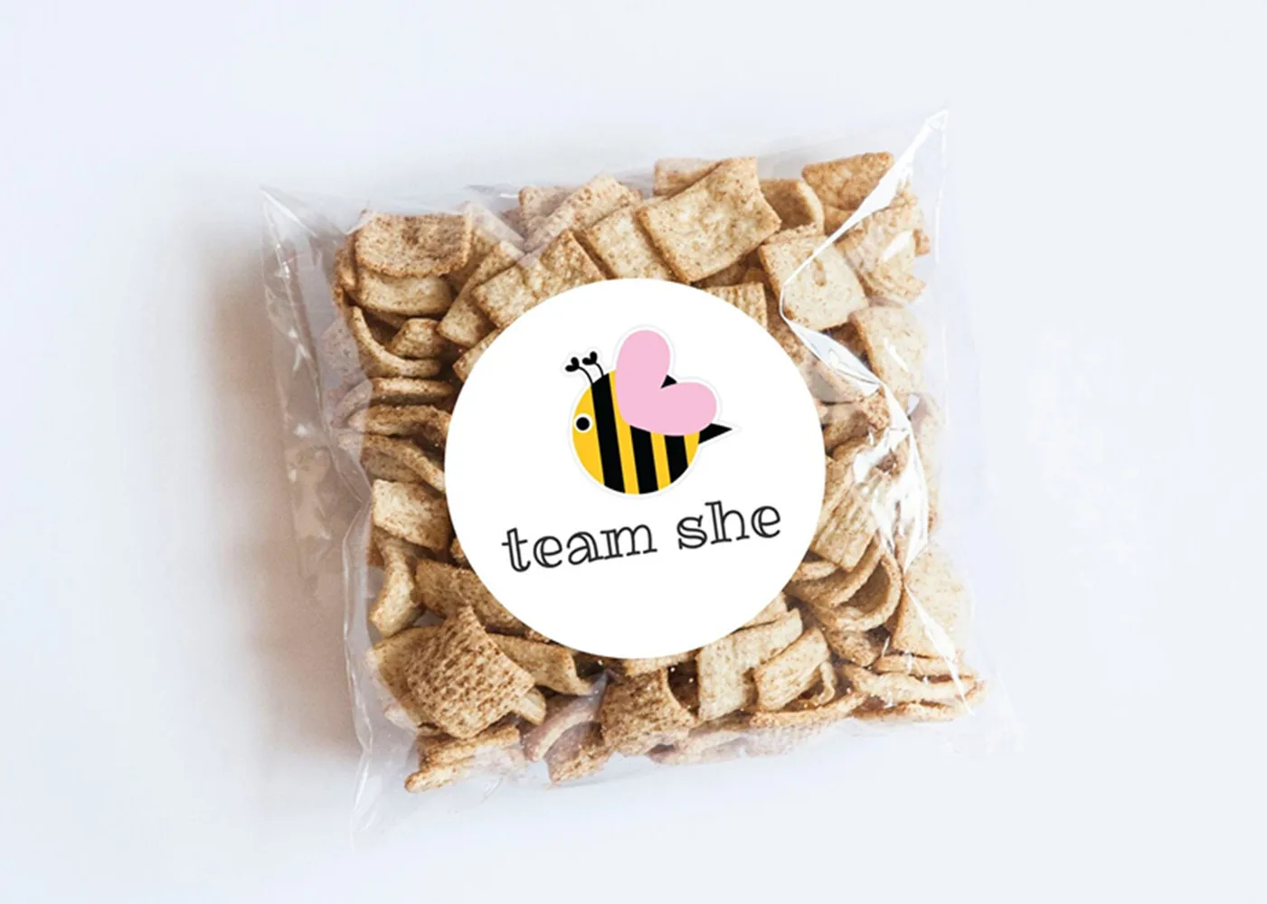 

25PCS Bee Team She Stickers and Bags, Gender Reveal, Bumble Bee, Baby Shower, Honey Jar Labels, Bee Labels, Envelope Seals