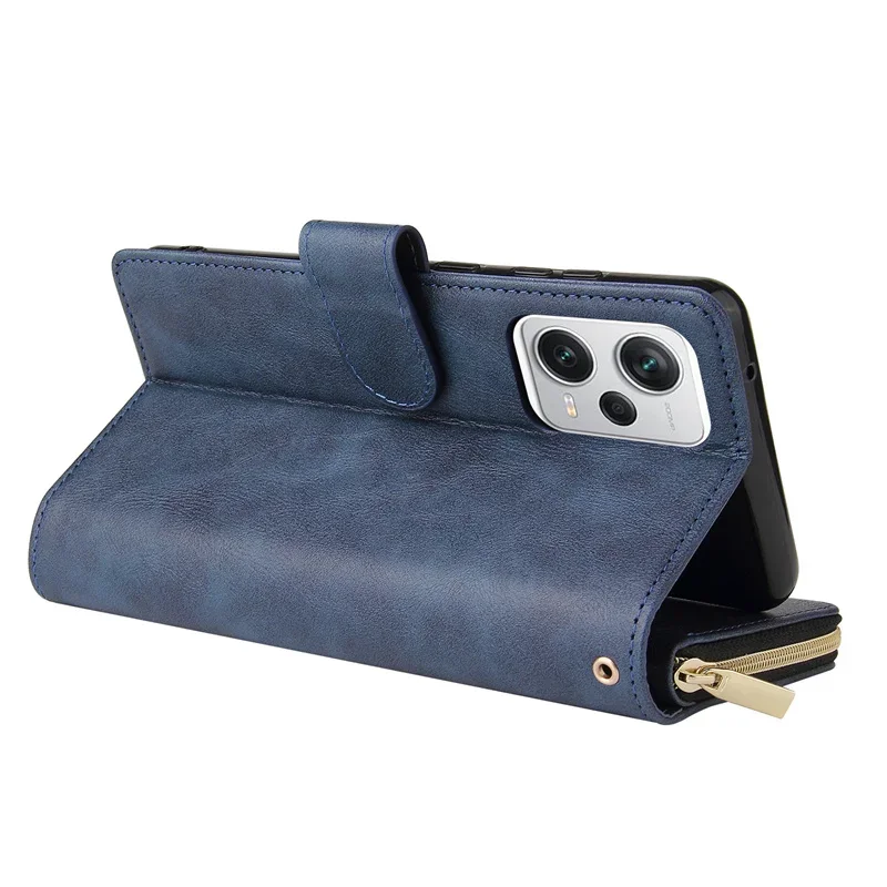 Zipper Wallet Leather Phone Case - Premium Cover with Card Slots