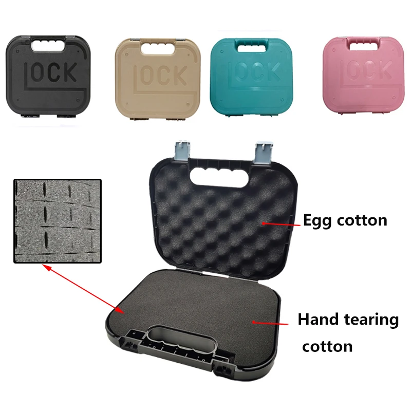 

Tactical storage box Glock suitcase with torn sponge check