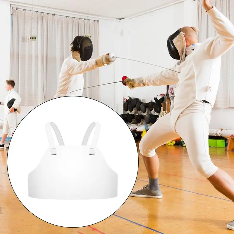 Fencing Chest Protector Men Adjustable Strap Breast Protector Breathable Fencing Guards Training Equipment Sports Protection 2