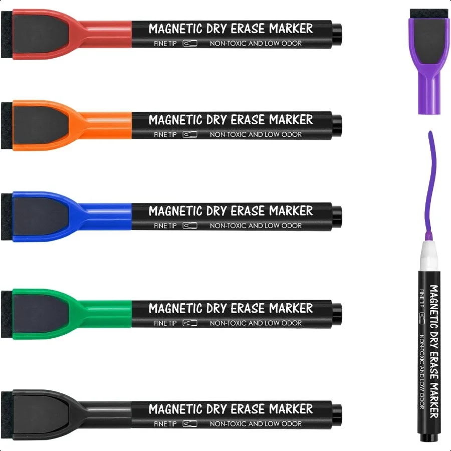 Colorful Magnetic Fine Tip Dry Erase Markers