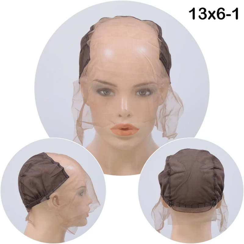 Swiss Lace Ventilated Wig Cap Full Lace Caps For Making Wigs Women With Adjustable Strap Front T Part 13x4 13x6 4x4 360
