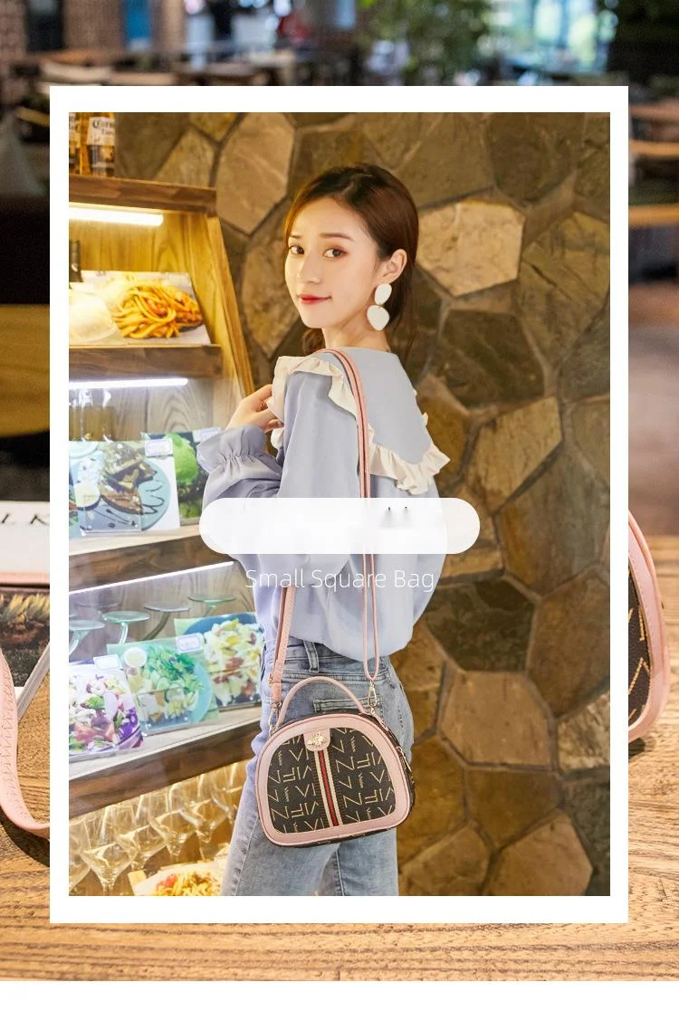 Sac pour femmes 2023 nouvelle lettre impression poche abeille ruban croix sac à bandoulière mode décontracté sac mobile petit sac_voghion.com