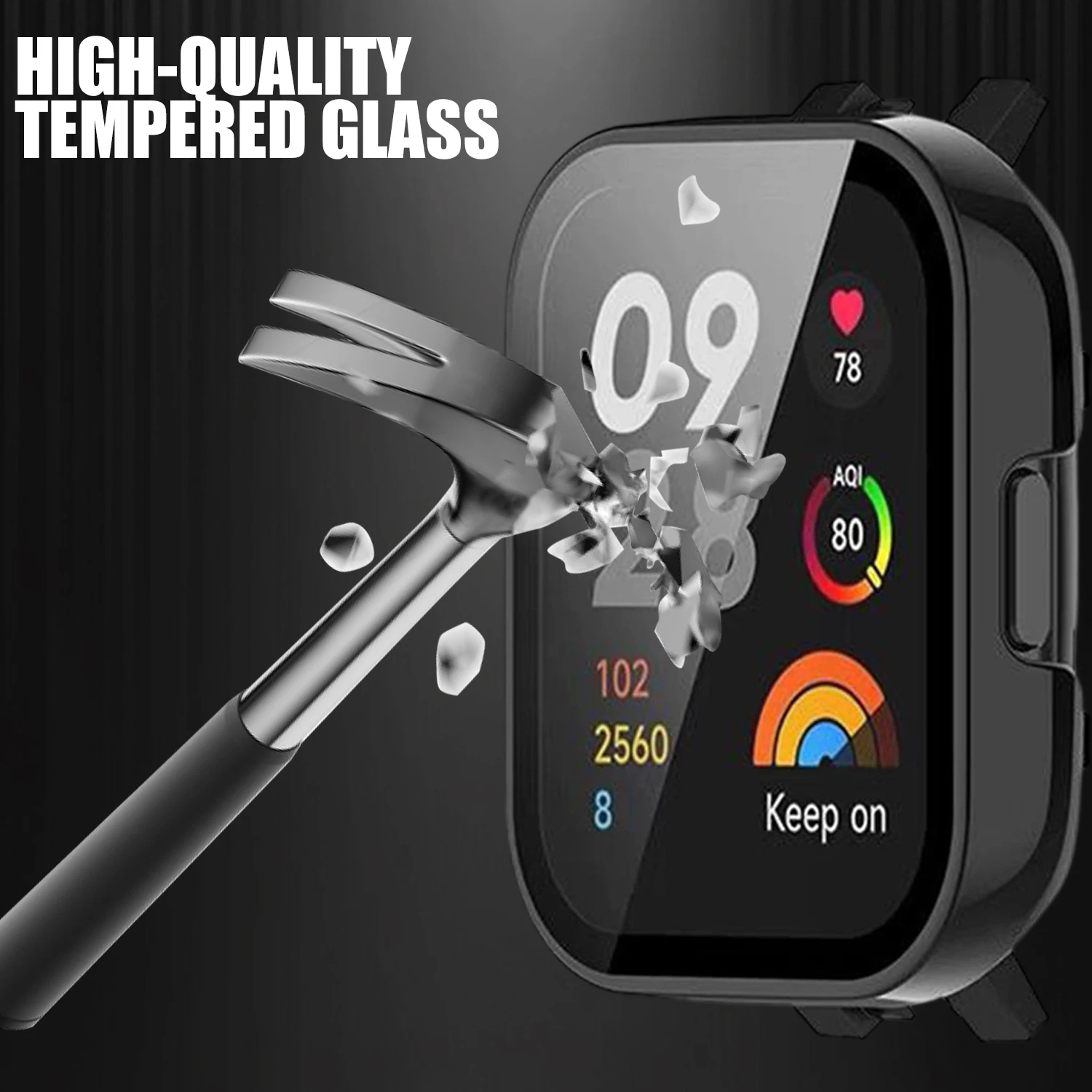 Shockproof Protective Case with Tempered Glass