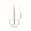 Stainless Steel Eyebrow Scissors Facial Hair Small Grooming Scissors - Eyebrow, Nose Hair & Beard Trimming Scissors For Men And 6