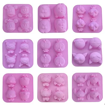 산리오 헬로 키티 실리콘 몰드 애니메이션 쿠로미 시나모롤, 마이 멜로디, 여름 젤리 아이스 초콜릿 식품 등급, 젤리 실리콘 몰드