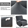 4Pcs Jacquard Recliner Sofa Cover 1 Seater Stretch Single Armchair Cover Sofa Slipcover Furniture Protector Anti-Dust 4